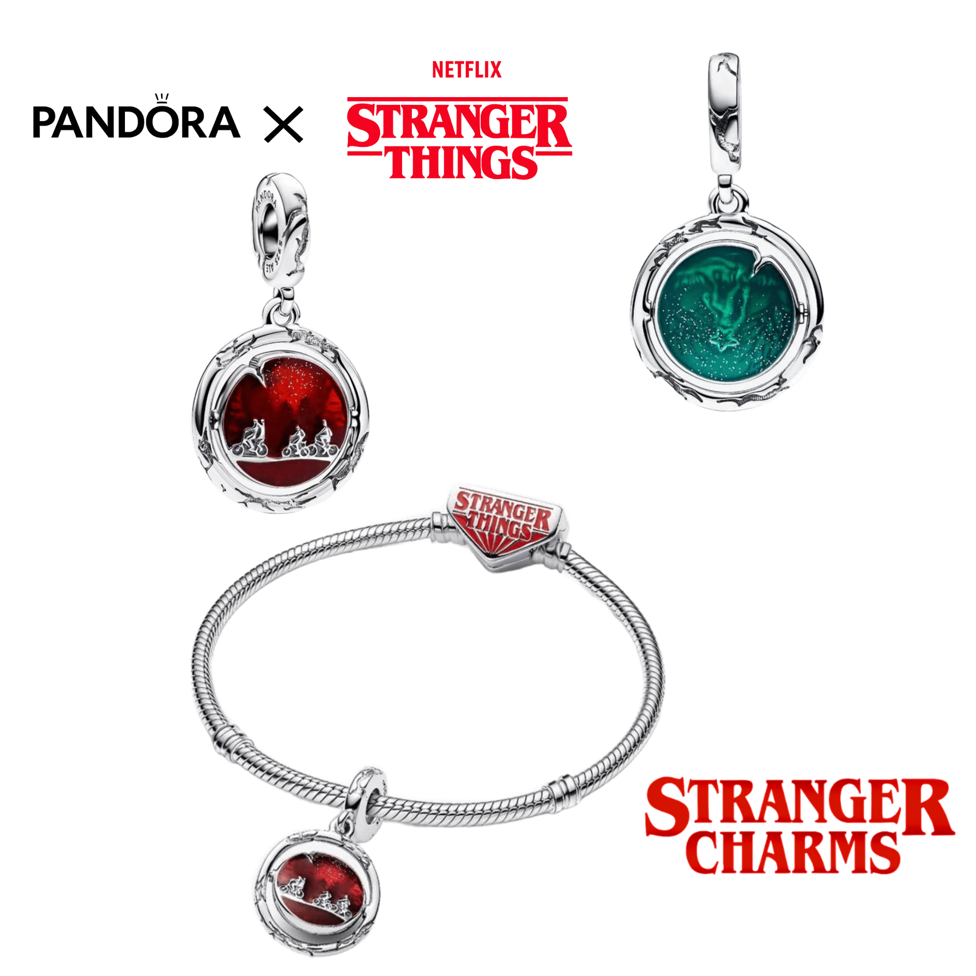 PULSERA PANDORA MOMENTS + SET DE 6 CHARMS